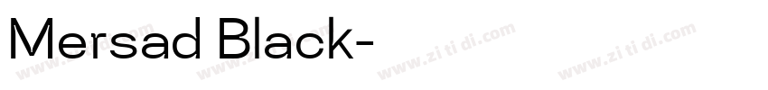 Mersad Black字体转换